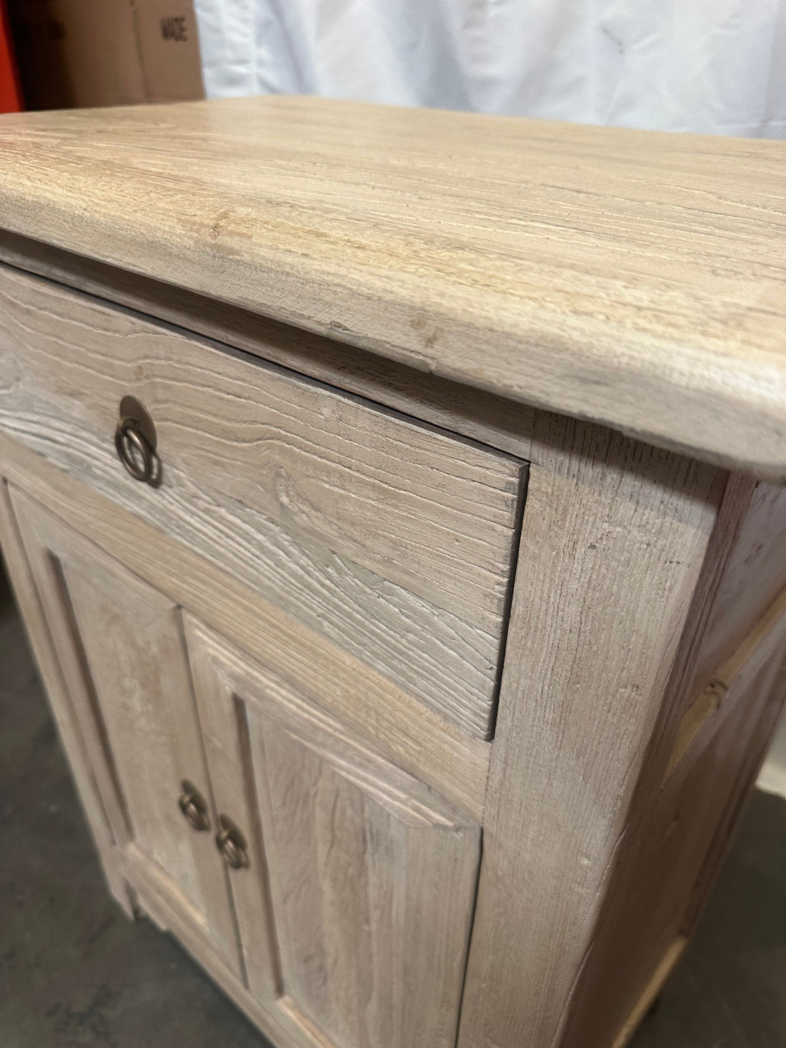 Handmade Natural Weathered One Drawer Cabinet ( Bedside cabinet ) 26x16x33