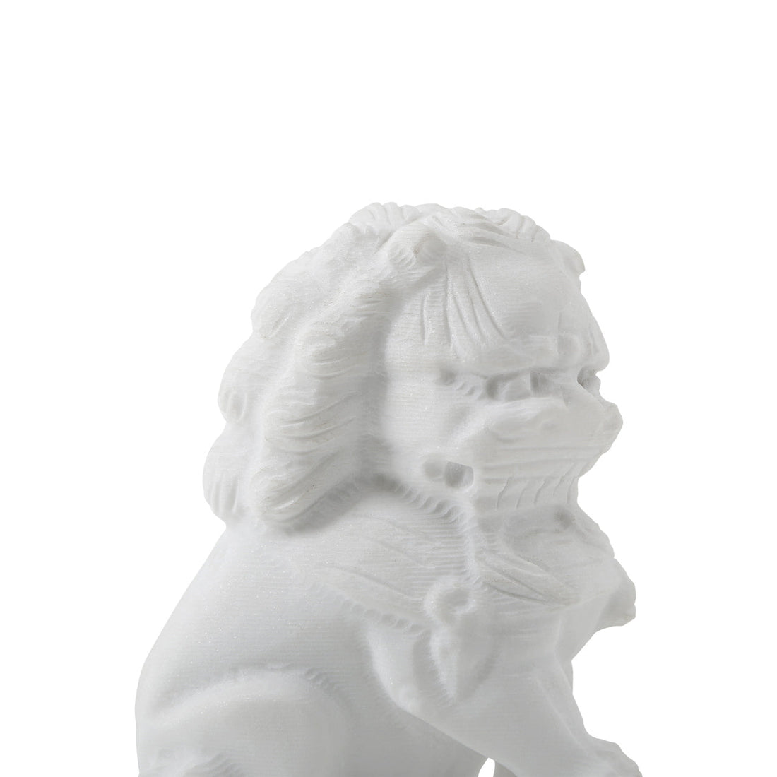 White Marble Guardian Lion / Multiple sizes