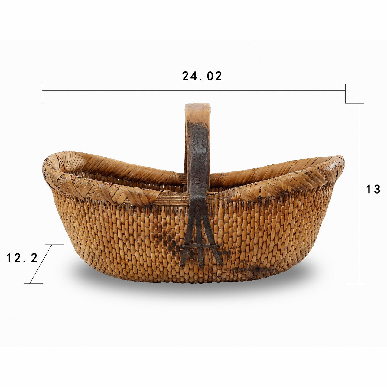 WILLOW BASKET サミールナスリ Vintage Willow Basket – Caesars Living