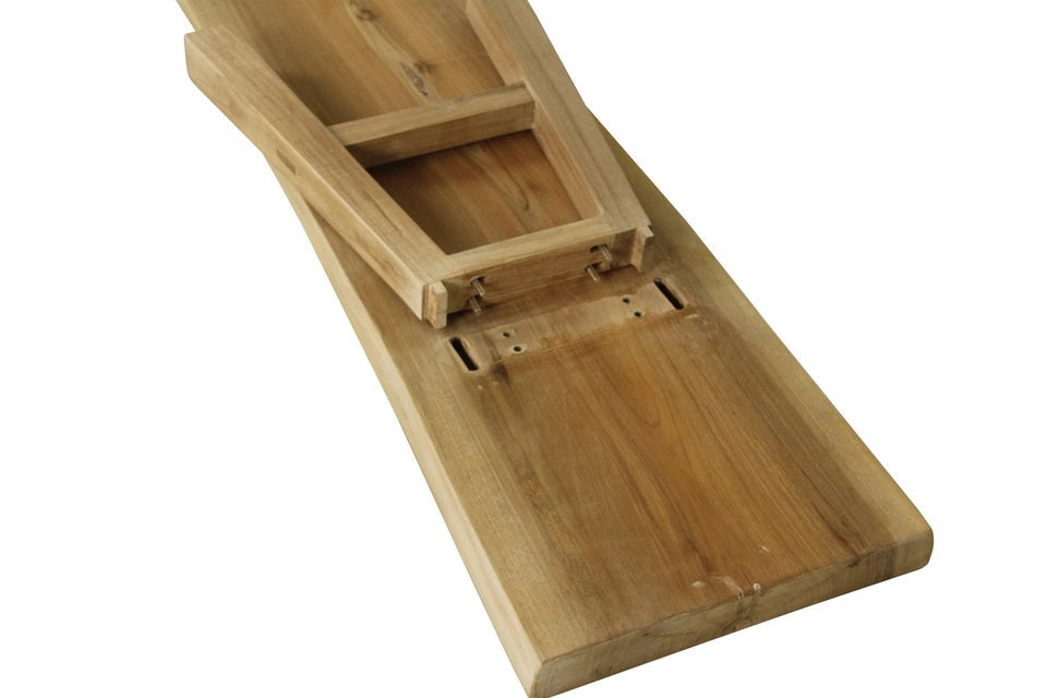 65" Long Live Edge Bench Walnut Wood Natural(size and color vary)
