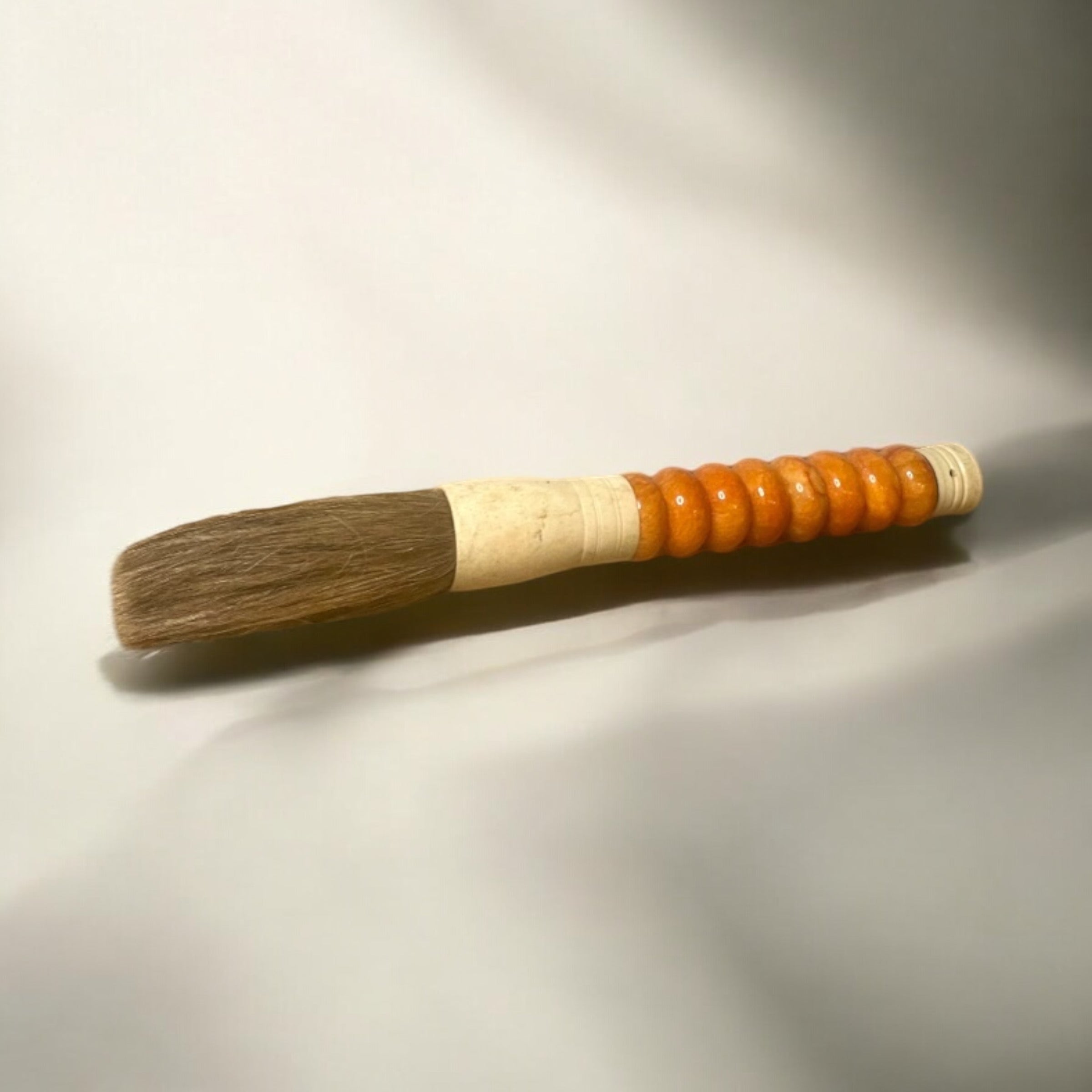 Approx. 13" Yellow Ring Jade Calligraphy Brush