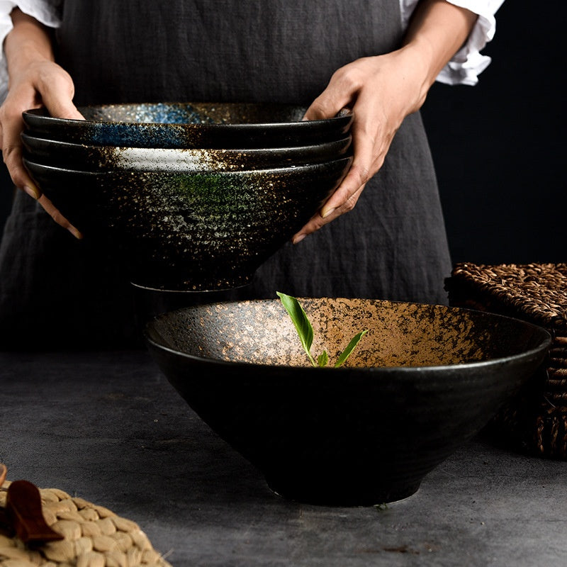 Ramen Bowl Stone Grain Ceramic| Handmade