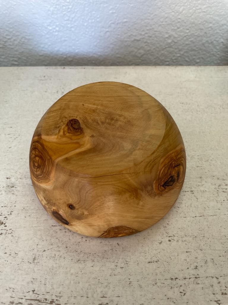 Olive Wood Bowl / Candle Jar handmade gift