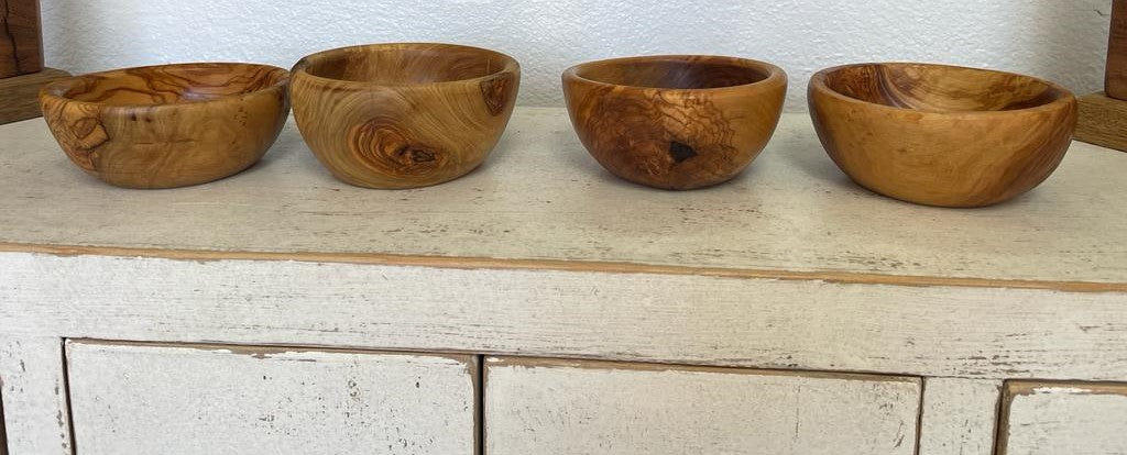 Olive Wood Bowl / Candle Jar handmade gift