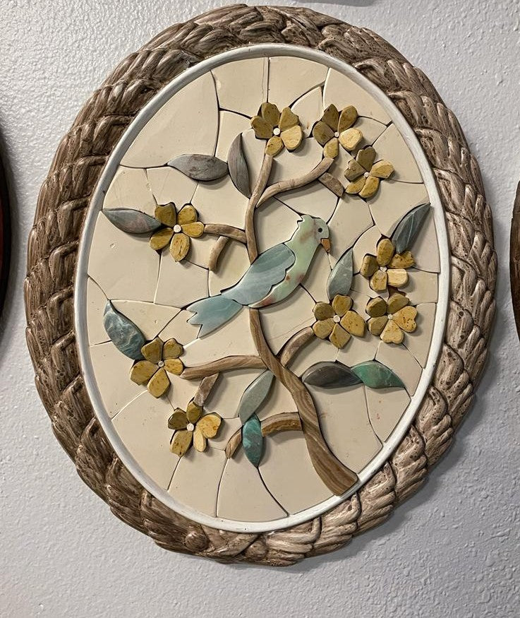 bird mosaic wall art