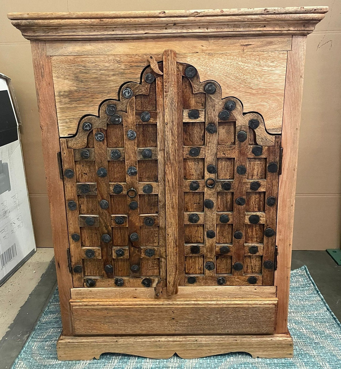 Antique Indian Handmade Dresser| Teak Wood| Indian Dresser| Carved Dresser