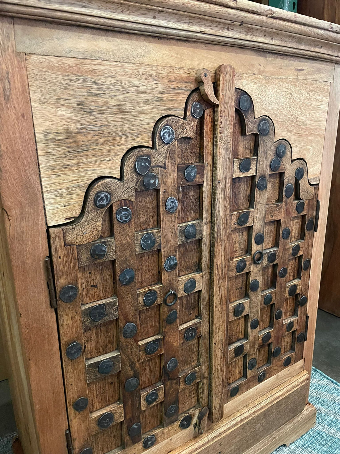 Antique Indian Handmade Dresser| Teak Wood| Indian Dresser| Carved Dresser