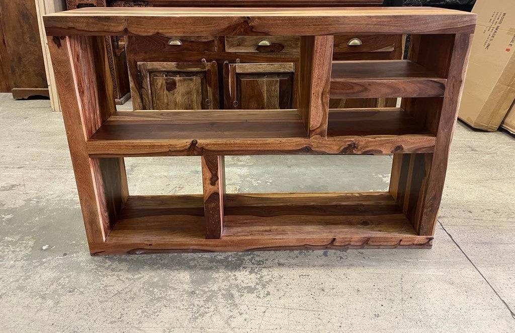 Indian Antique Rustic Vintage Teak Wood Bookshelves Cabinet | SideBoard| Handmade