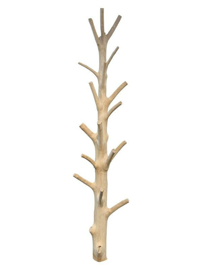 Mangosteen Half Tree Solid Wall Coat Rack 77 H*15 W *9.5D.