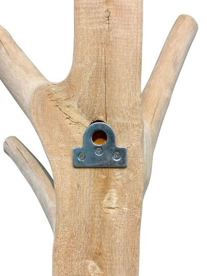 Mangosteen Half Tree Solid Wall Coat Rack 77 H*15 W *9.5D.