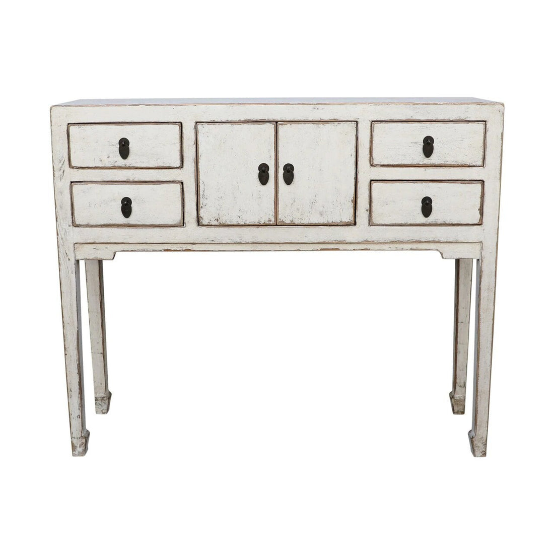 Antique Four Drawers Console Table Antique off White ( HANDMADE ).