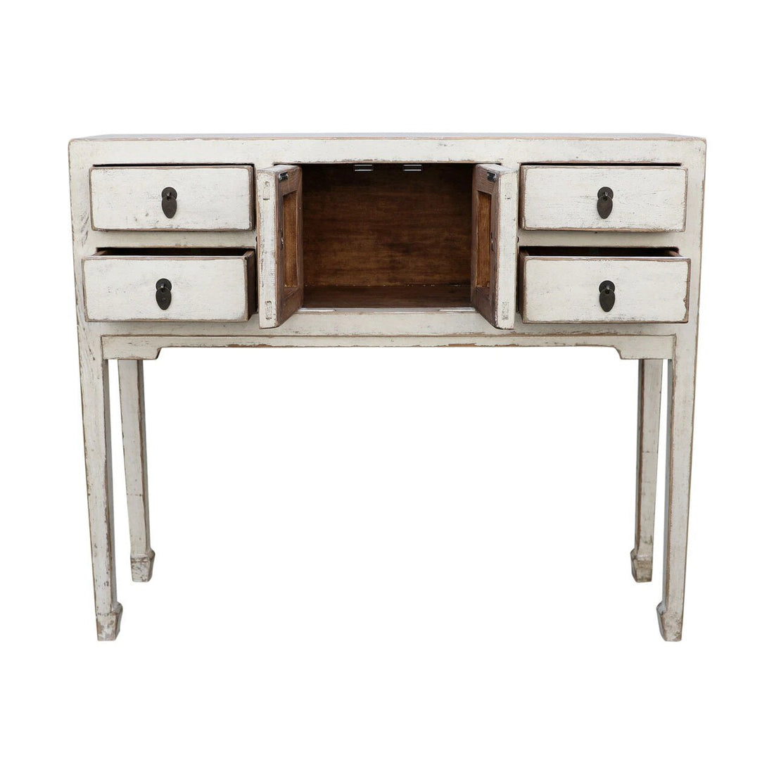 Antique Four Drawers Console Table Antique off White ( HANDMADE ).