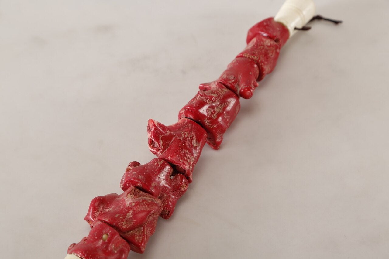 Calligraphy Brush Coral Red.