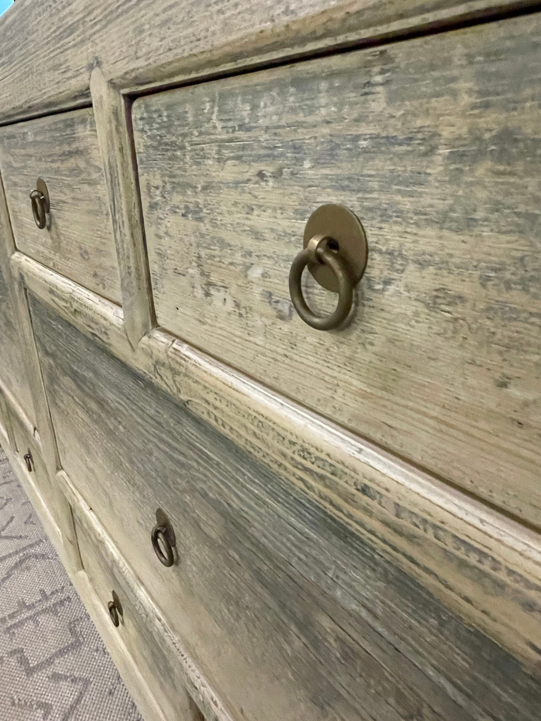 Handmade Ten Drawers Buffet Distressed