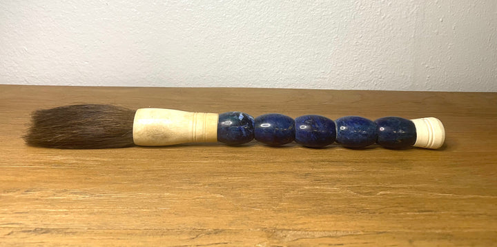 Approx. 16" Indigo Blue Drum Calligraphy Brush