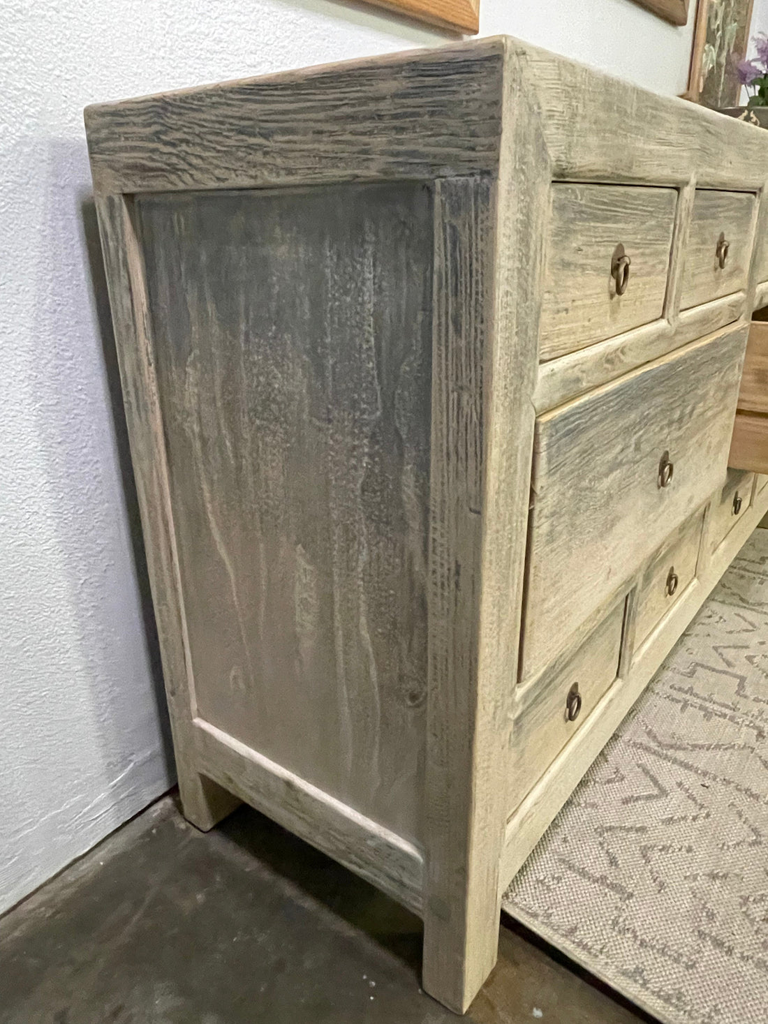 Handmade Ten Drawers Buffet Distressed