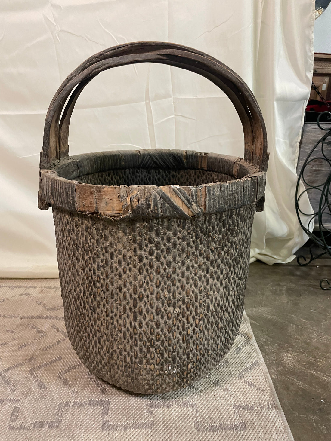 Handmade vintage Willow Basket