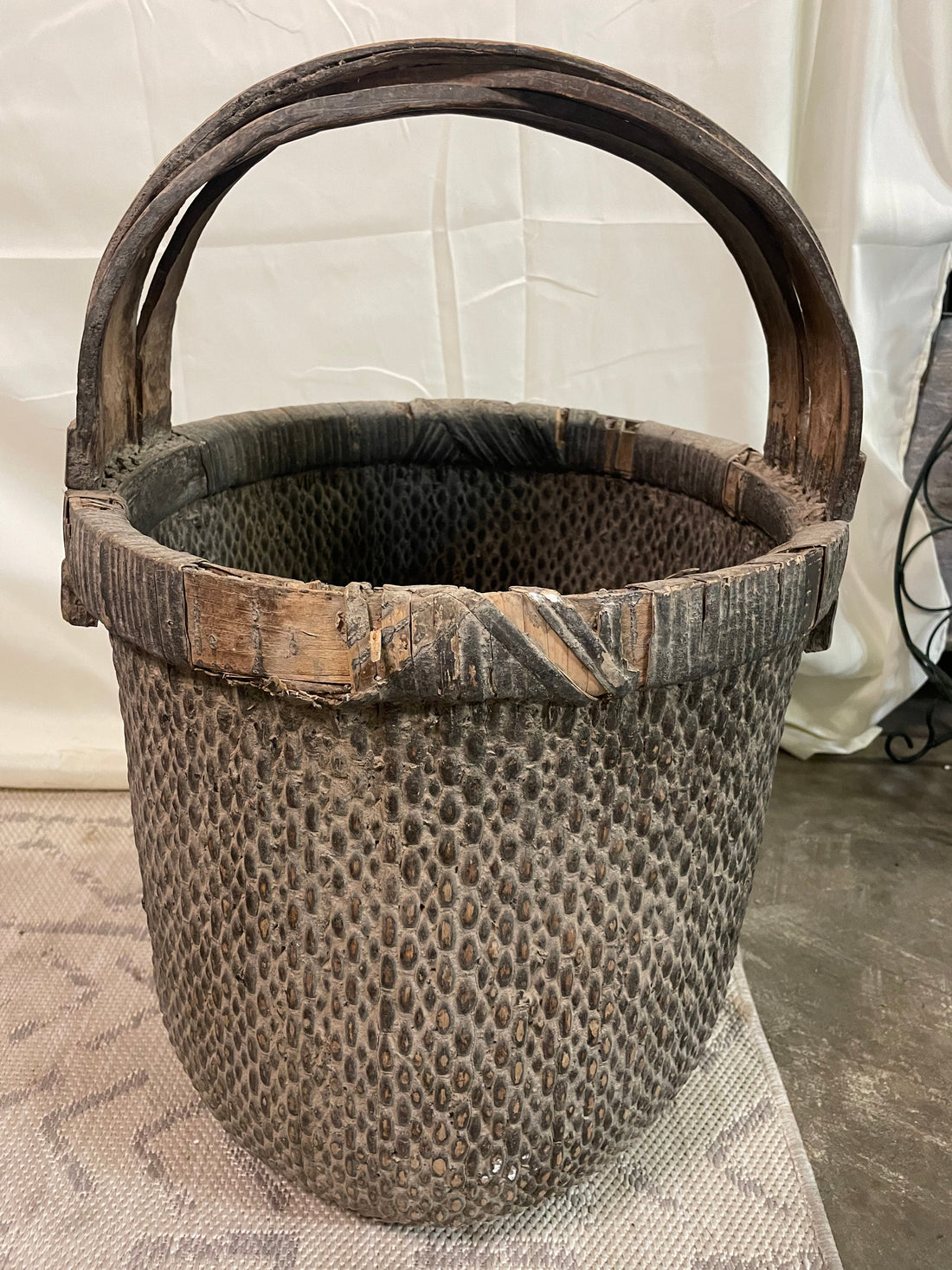 Handmade vintage Willow Basket