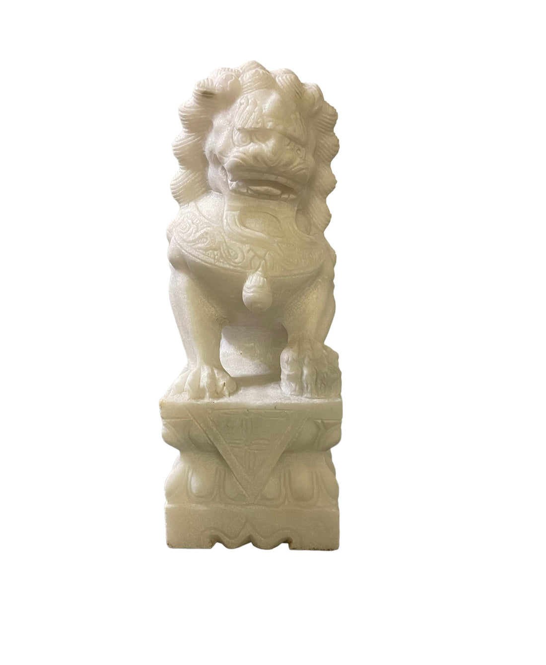 White Marble Guardian Lion / Multiple sizes