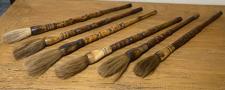 Brown Arhat Bamboo Calligraphy Brush