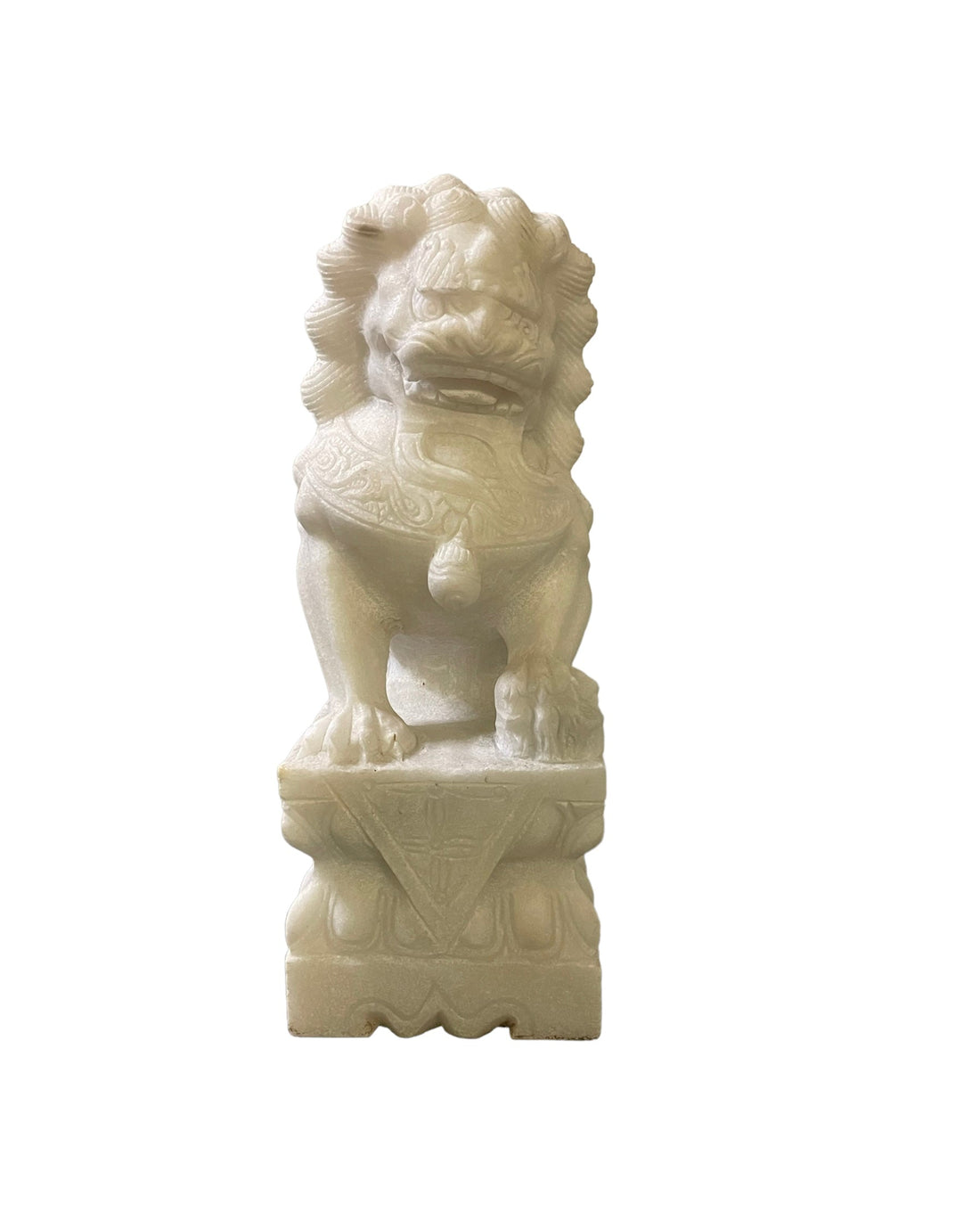 White Marble Guardian Lion / Multiple sizes