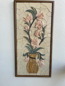 Flowers & Vase Mural – Place Of Clay